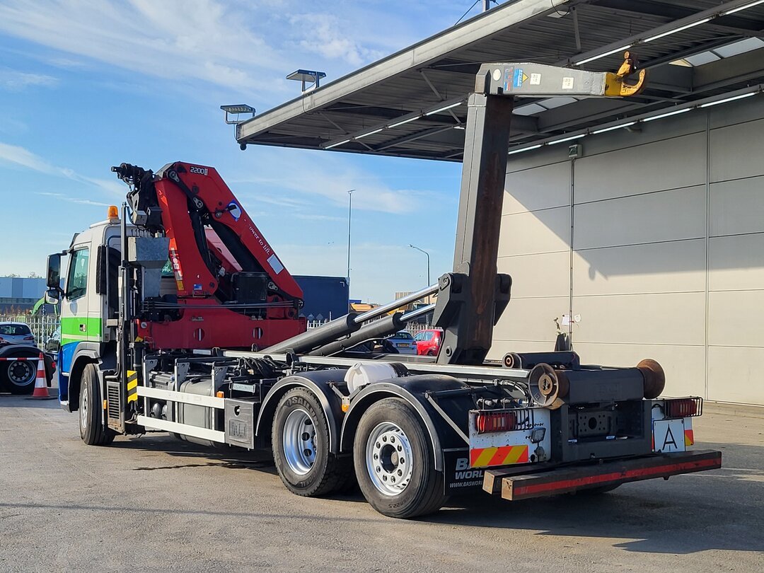 Volvo FM 370 Containersystem HMF 2200-K3 Kran Crane VDL S21-6200 Hooklift Lift+steering axle Euro 5 – foto 10 – kavel bij BAS World Auctions, Veghel