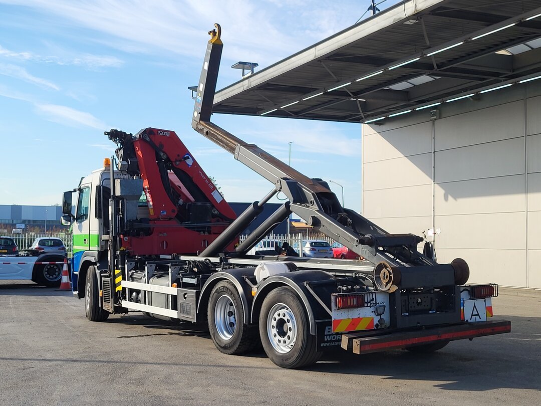 Volvo FM 370 Containersystem HMF 2200-K3 Kran Crane VDL S21-6200 Hooklift Lift+steering axle Euro 5 – foto 8 – kavel bij BAS World Auctions, Veghel