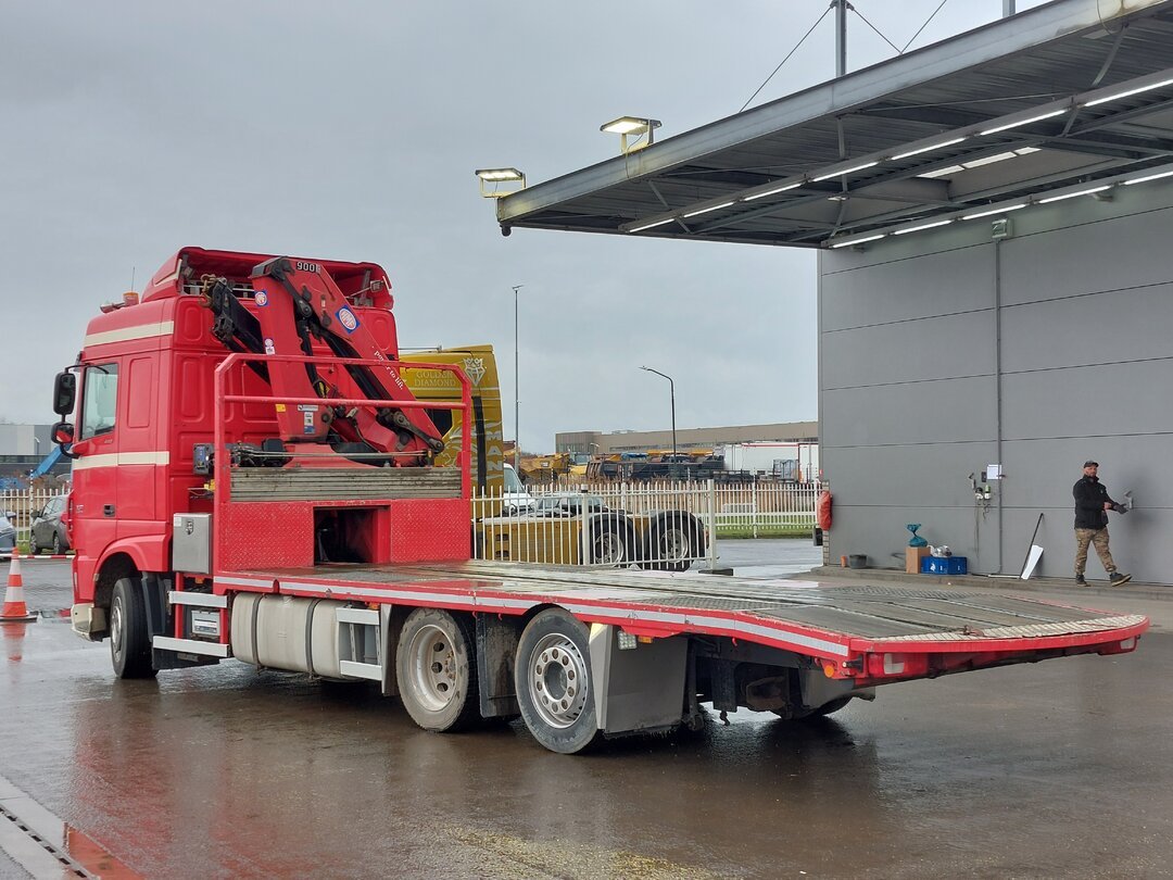 DAF XF 440 Open HMF 900-K2 Kran Winch Lift-Lenkachse – foto 7 – kavel bij BAS World Auctions, Veghel