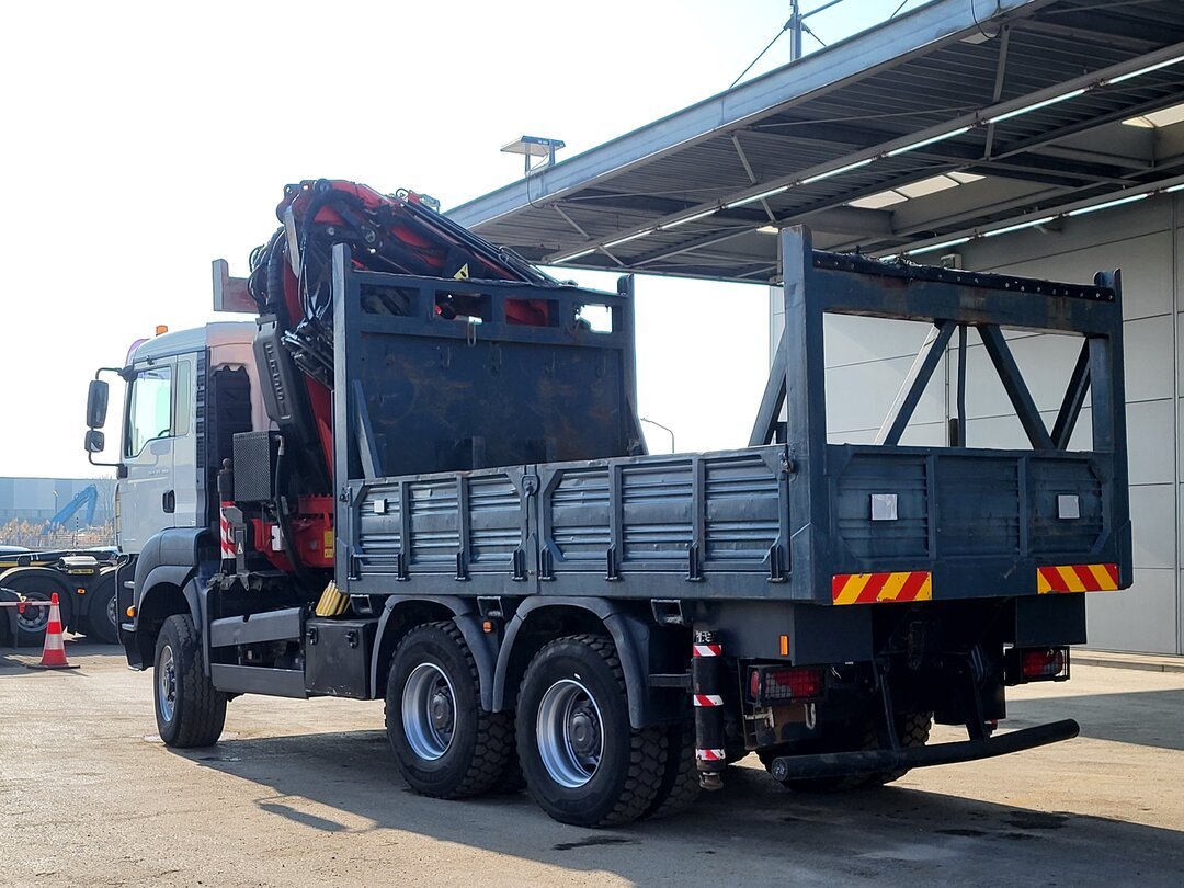 MAN TGA 33.350 Open Fassi F600 Crane Kran + Fly-Jib 6+6 Extensions Manual Full Steel – foto 10 – kavel bij BAS World Auctions, Veghel