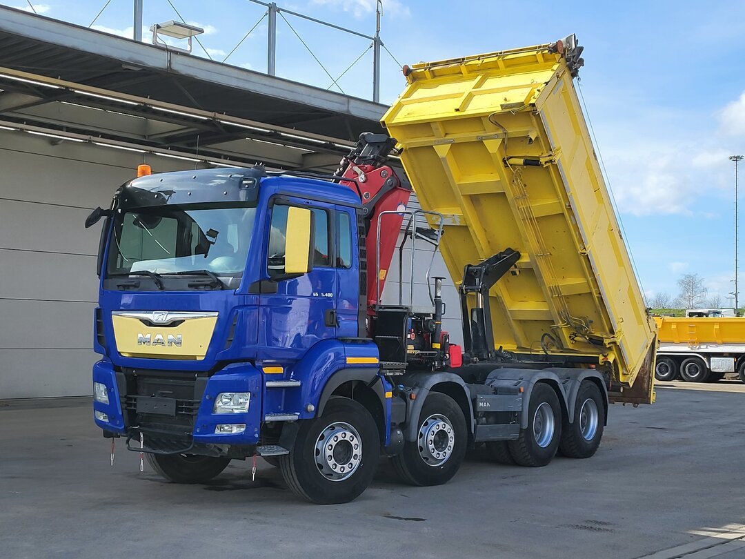 MAN TGS 35.480 Tipper HMF 2243-Z2 Crane Tipper – foto 5 – kavel bij BAS World Auctions, Veghel
