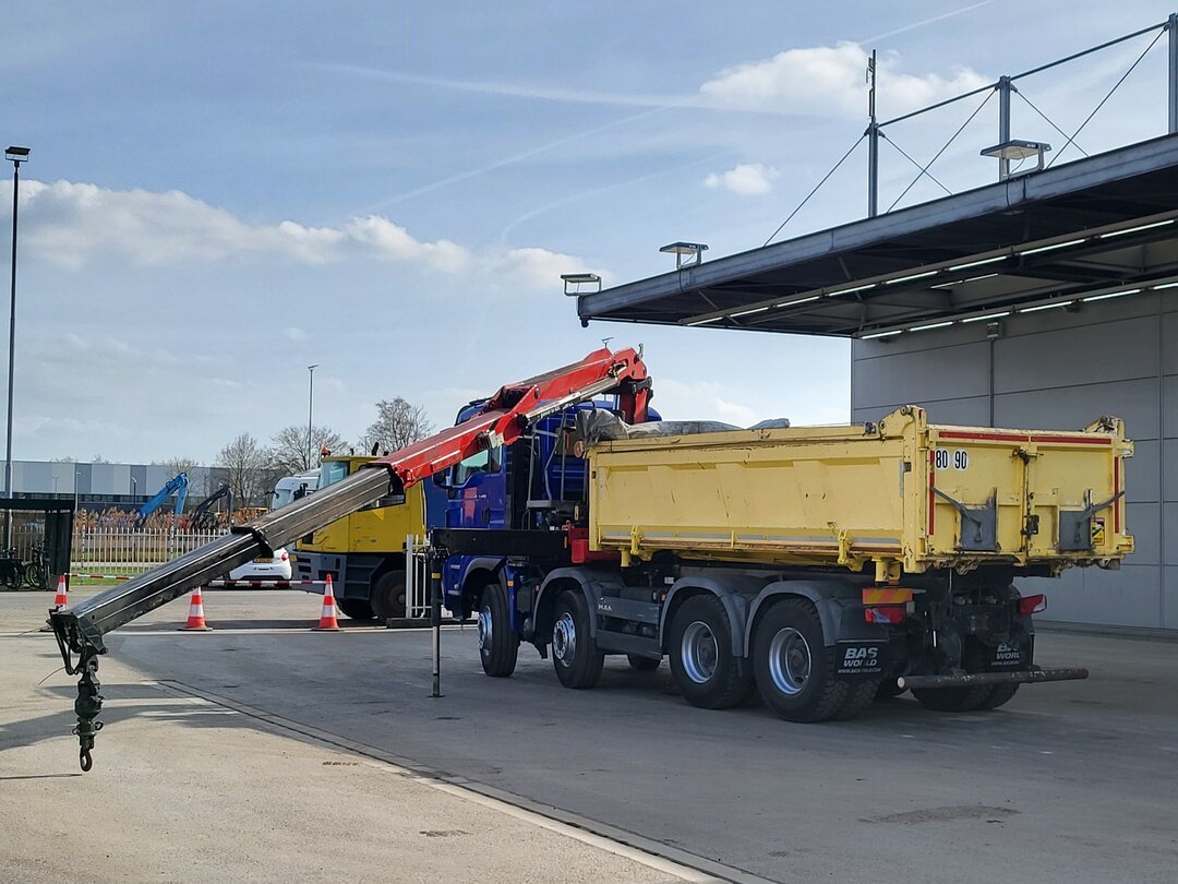 MAN TGS 35.480 Tipper HMF 2243-Z2 Crane Tipper – foto 8 – kavel bij BAS World Auctions, Veghel