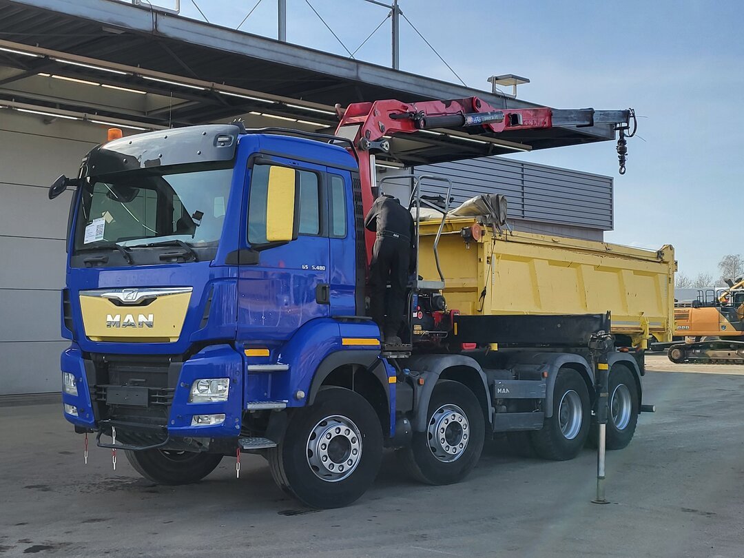 MAN TGS 35.480 Tipper HMF 2243-Z2 Crane Tipper – foto 9 – kavel bij BAS World Auctions, Veghel