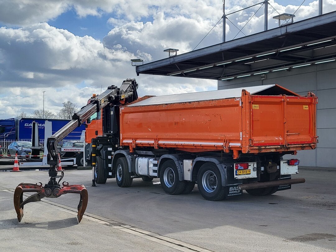 MAN TGS 41.440 Tipper Palfinger Q170Z Crane 8x8 Wide-Spread Euro 6 – foto 4 – kavel bij BAS World Auctions, Veghel