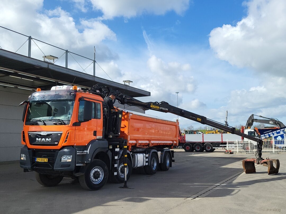 MAN TGS 41.440 Tipper Palfinger Q170Z Crane 8x8 Wide-Spread Euro 6 – foto 5 – kavel bij BAS World Auctions, Veghel