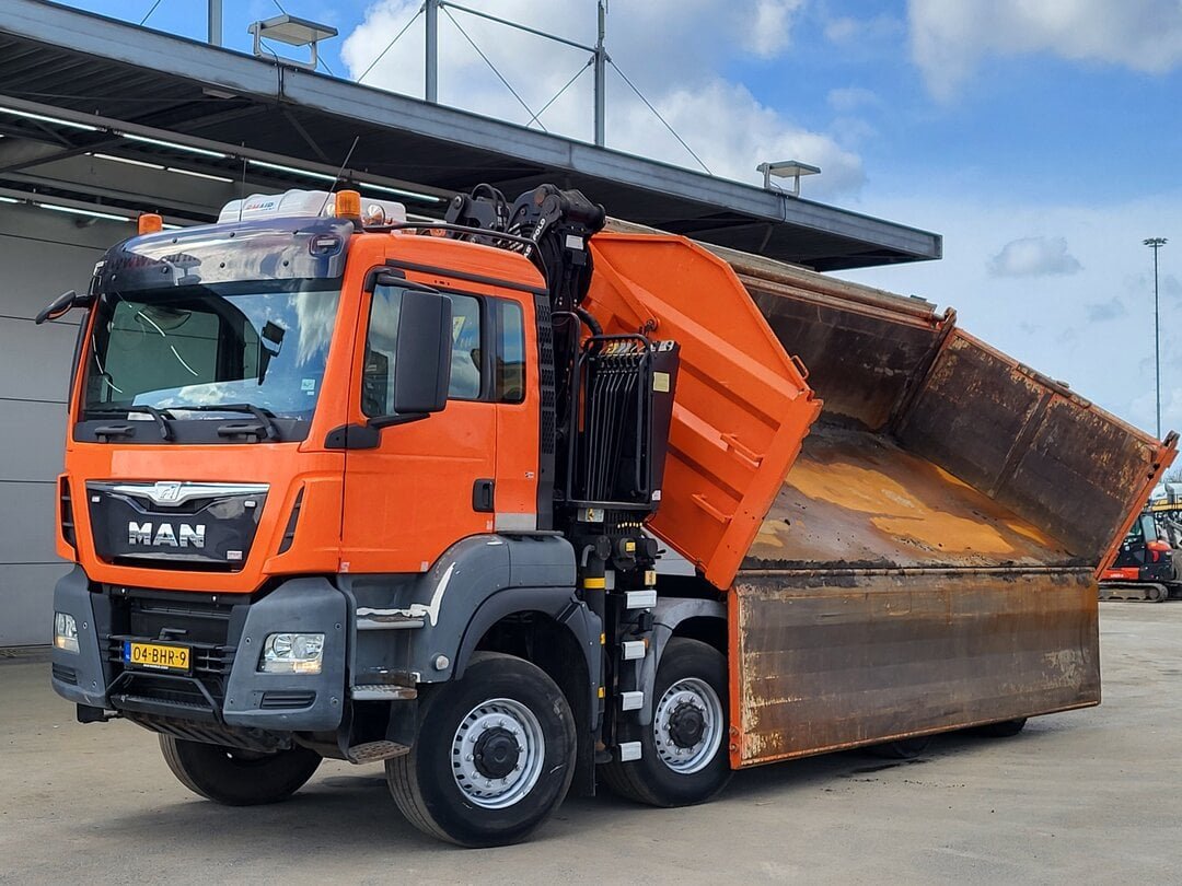 MAN TGS 41.440 Tipper Palfinger Q170Z Crane 8x8 Wide-Spread Euro 6 – foto 10 – kavel bij BAS World Auctions, Veghel