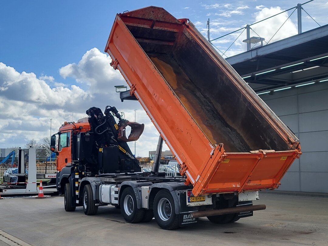 MAN TGS 41.440 Tipper Palfinger Q170Z Crane 8x8 Wide-Spread Euro 6 – foto 9 – kavel bij BAS World Auctions, Veghel