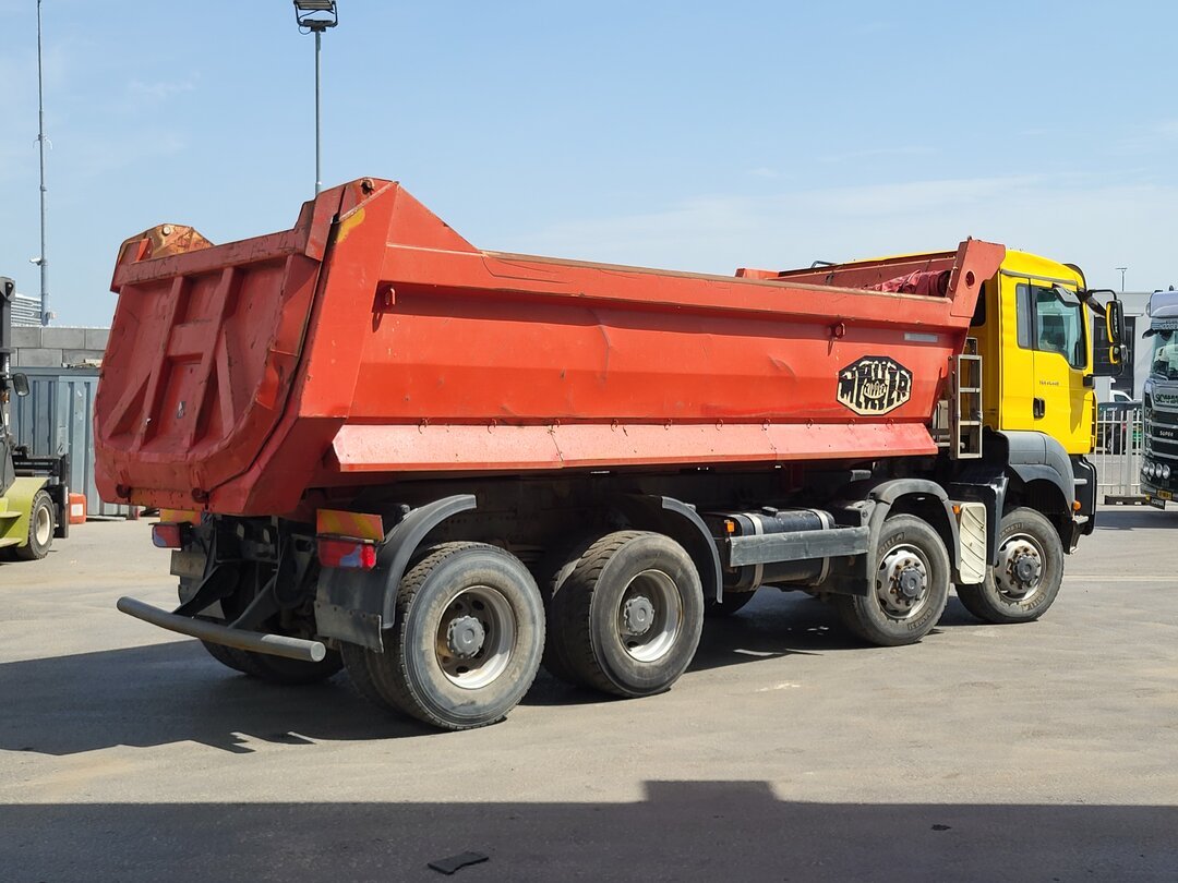 MAN TGA 41.440 Tipper 8x8 18m3 Meiller tipper Steelsuspension Big-Axle Manual Euro 4 – foto 6 – kavel bij BAS World Auctions, Veghel
