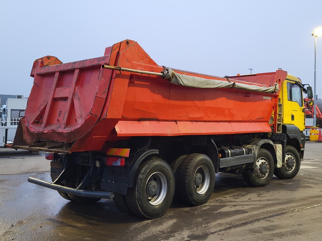 MAN TGA 41.440 Tipper 18m3 Meiller Tipper Steelsuspension 8x8 Big-Axle Manual Euro 4 – foto 10 – kavel bij BAS World Auctions, Veghel