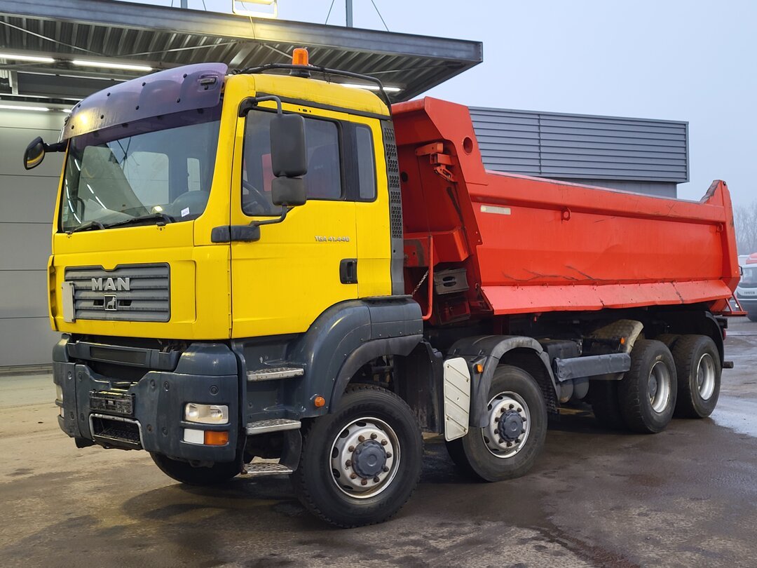 MAN TGA 41.440 Tipper 18m3 Meiller Tipper Steelsuspension 8x8 Big-Axle Manual Euro 4 – foto 7 – kavel bij BAS World Auctions, Veghel