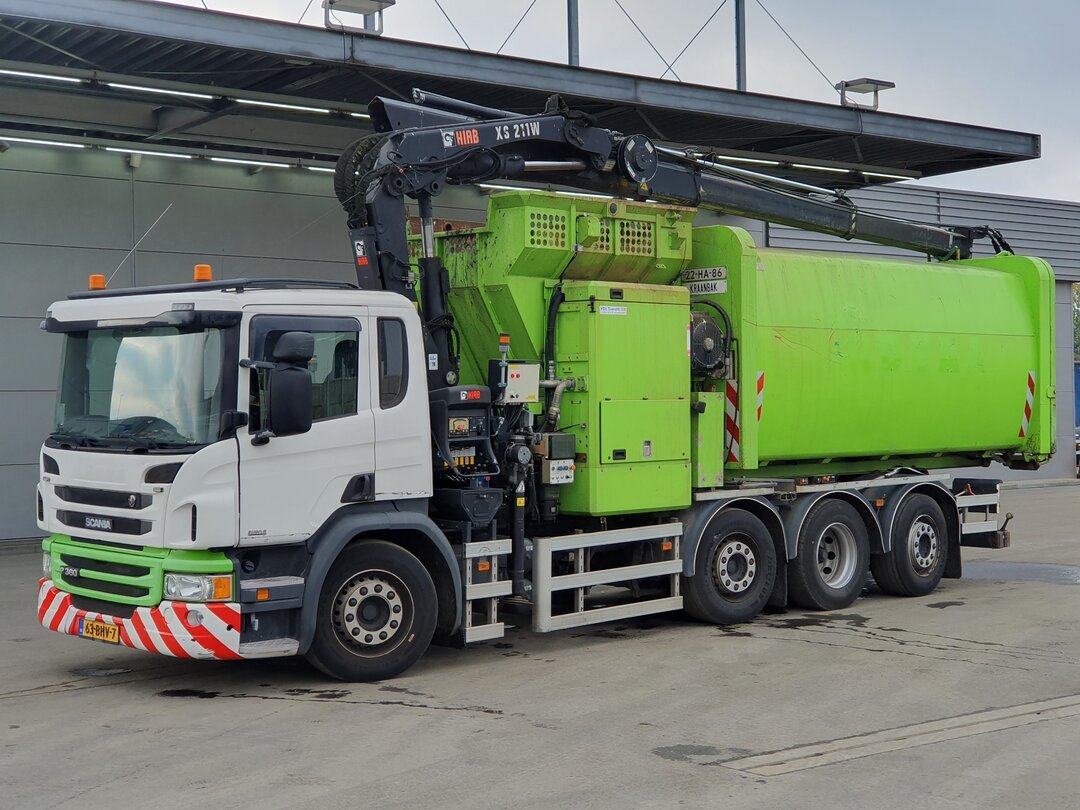 Scania P360 Garbage truck Crane HIAB – foto 8 – kavel bij BAS World Auctions, Veghel