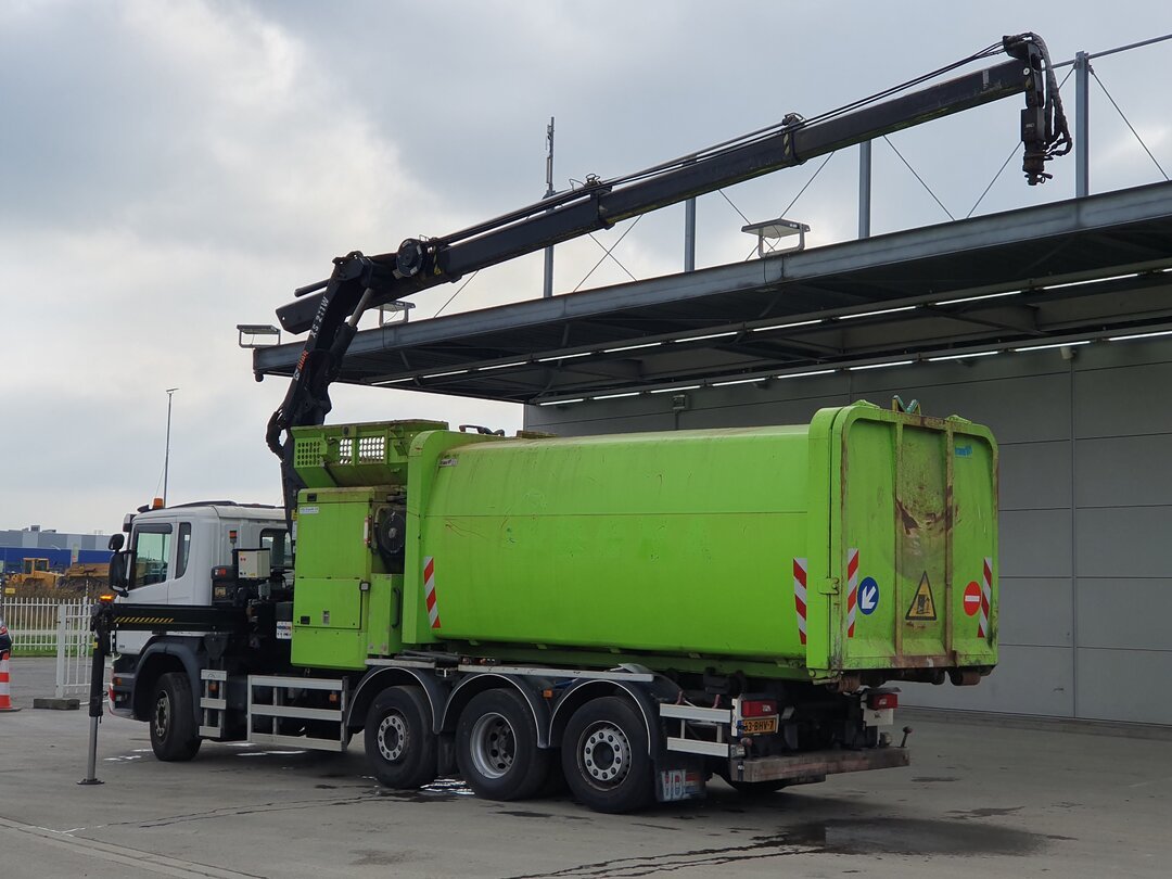 Scania P360 Garbage truck Crane HIAB – foto 3 – kavel bij BAS World Auctions, Veghel