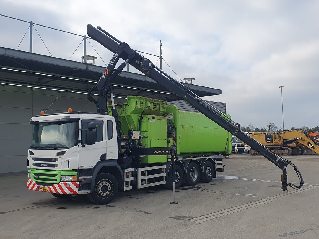 Scania P360 Garbage truck Crane HIAB – foto 4 – kavel bij BAS World Auctions, Veghel