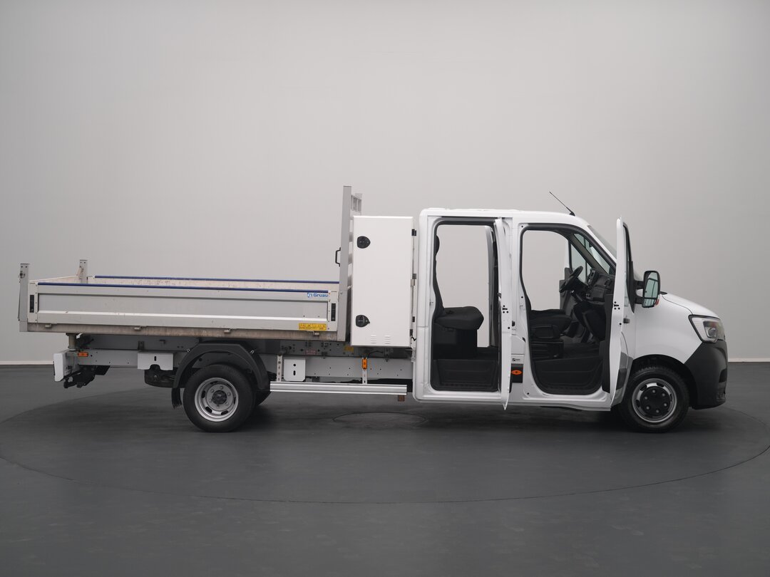 Renault Master 130PK Tipper Kipper Dubbele Cabine Dubbellucht Airco 3,5t Trekhaak Euro6 Benne Kieper Doka Mixto – foto 6 – kavel bij BAS World Auctions, Veghel