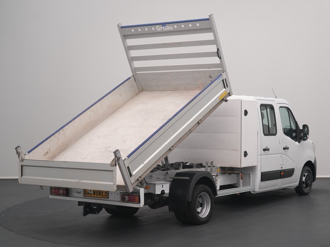 Renault Master 130PK Tipper Kipper Dubbele Cabine Dubbellucht Airco 3,5t Trekhaak Euro6 Benne Kieper Doka Mixto – foto 2 – kavel bij BAS World Auctions, Veghel