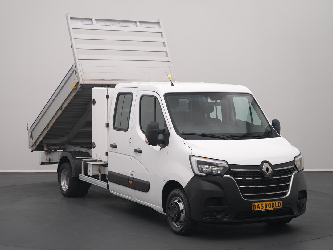 Renault Master 130PK Tipper Kipper Dubbele Cabine Dubbellucht Airco 3,5t Trekhaak Euro6 Benne Kieper Doka Mixto – foto 4 – kavel bij BAS World Auctions, Veghel