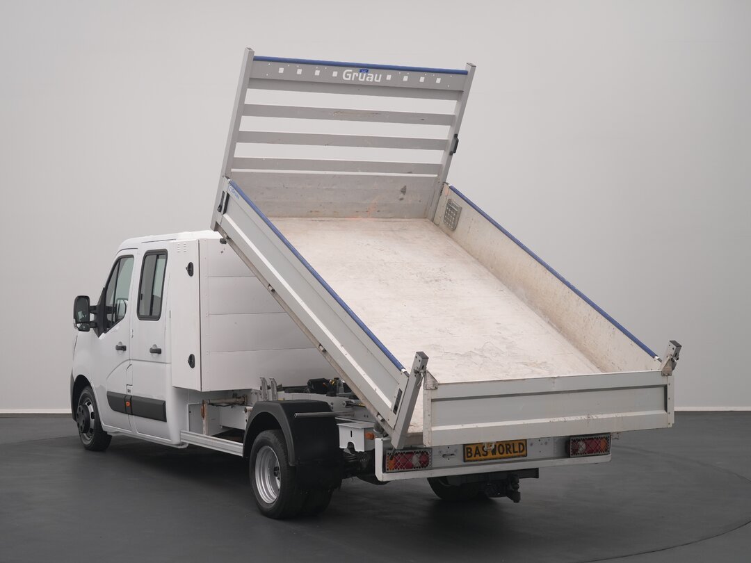 Renault Master 130PK Tipper Kipper Dubbele Cabine Dubbellucht Airco 3,5t Trekhaak Euro6 Benne Kieper Doka Mixto – foto 5 – kavel bij BAS World Auctions, Veghel