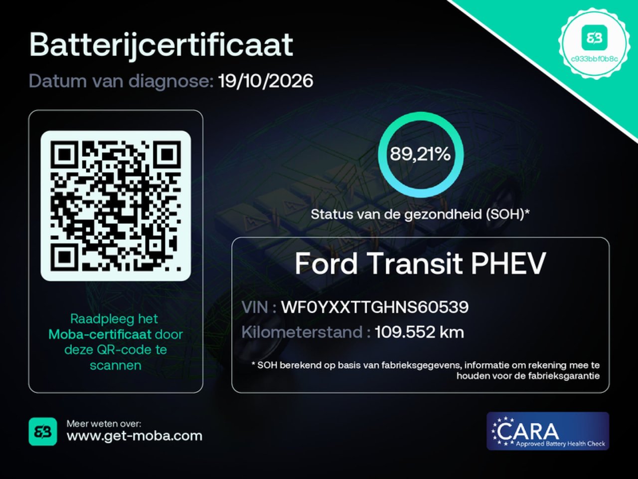 Ford Transit Custom PHEV Trend L2H1 2022 AUT/Airco/NAV/PDC – foto 7 – kavel bij BAS World Auctions, Veghel