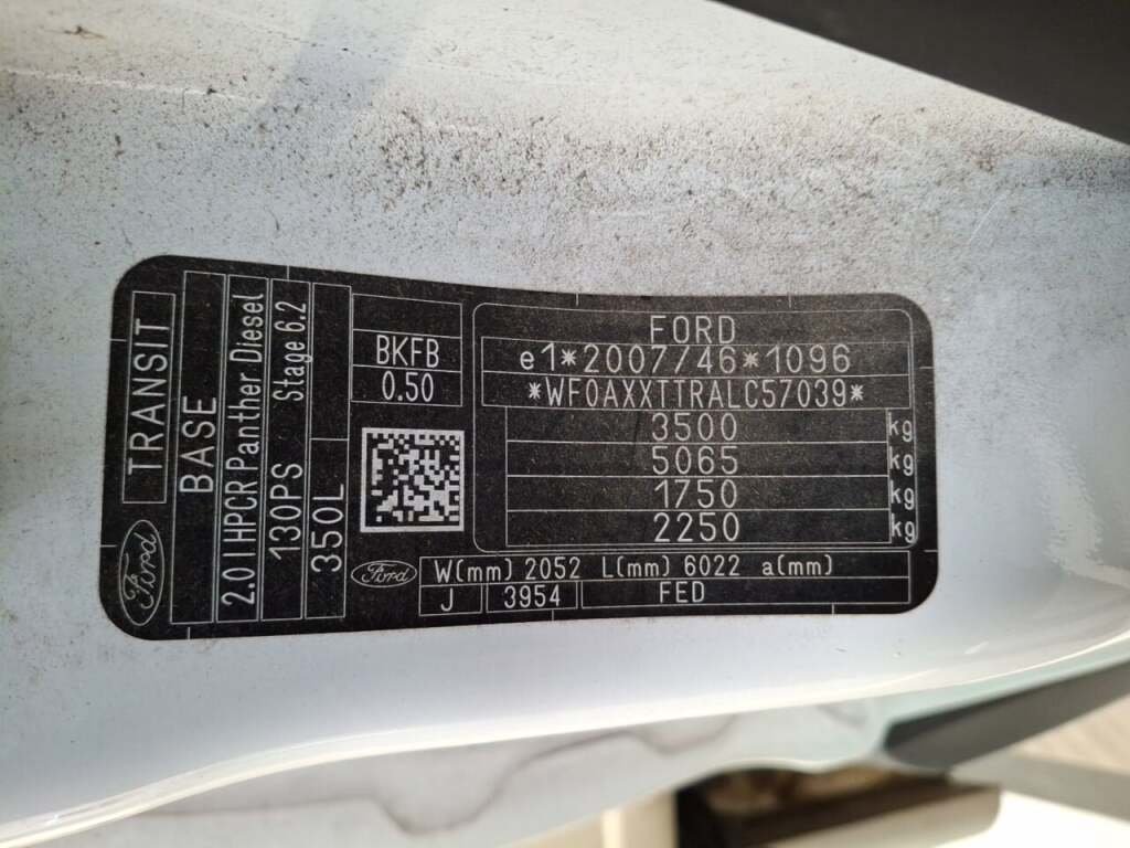 Ford Transit 350 2.0 TDCI L3H1 Am 2020 AUT/Airco – foto 5 – kavel bij BAS World Auctions, Veghel