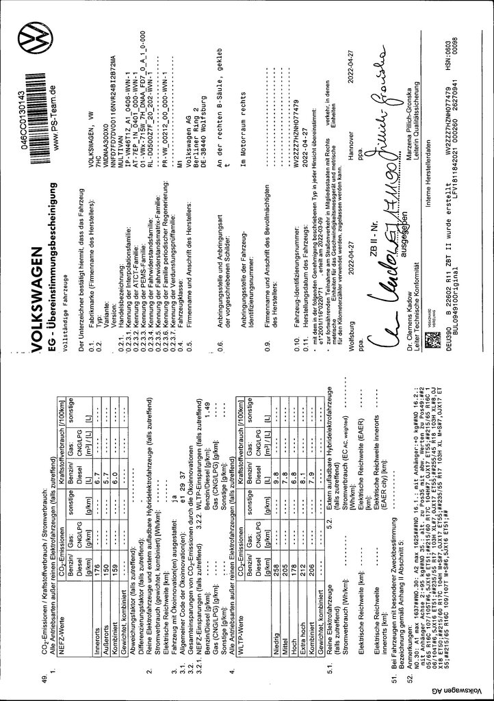 Volkswagen T6.1 Transporter Multivan (SH)(10.2019->2023) DE - Bs4 2.0 TDI EU6d, Multivan Generation Six, 2020 - 2022 – foto 10 – kavel bij BAS World Auctions, Veghel
