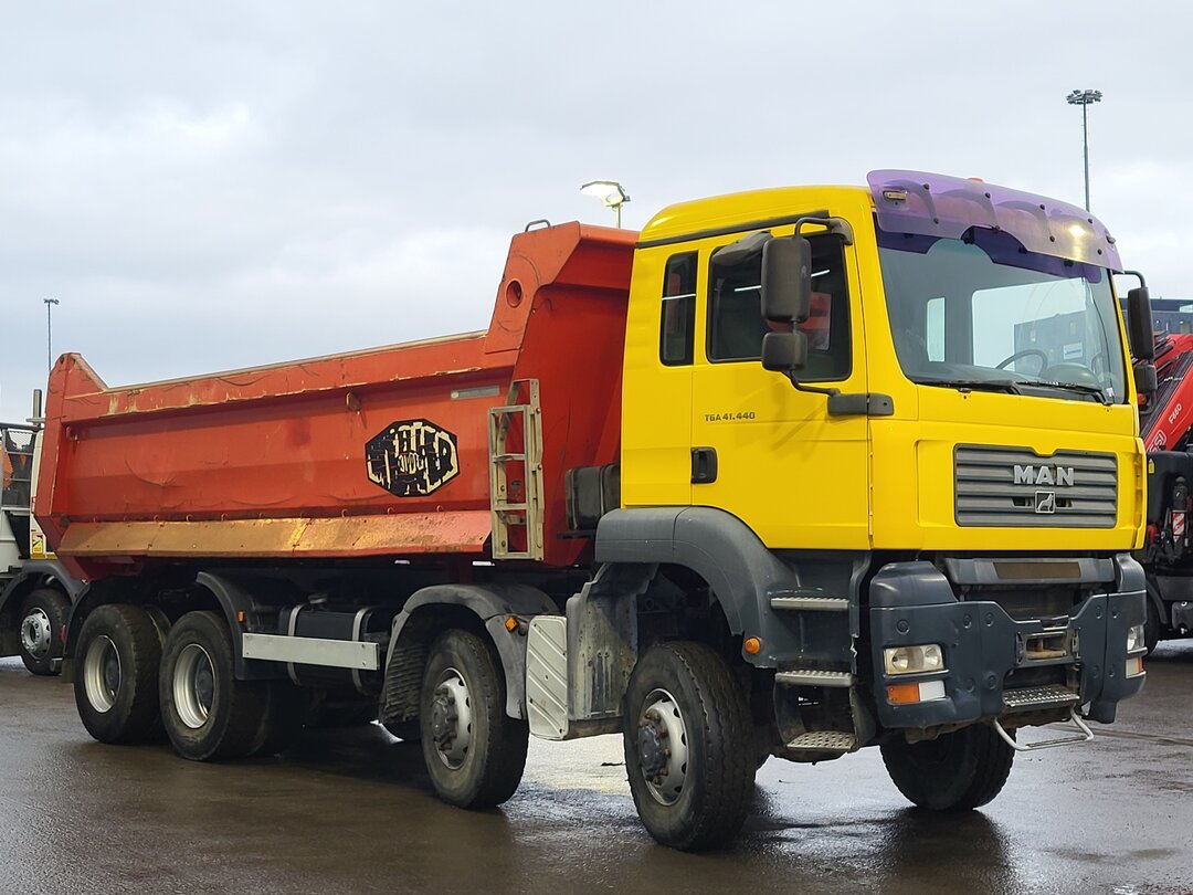 MAN TGA 41.440 Tipper 8x8 18m3 Meiller tipper Steelsuspension Big-Axle Manual Euro 4 – foto 6 – kavel bij BAS World Auctions, Veghel