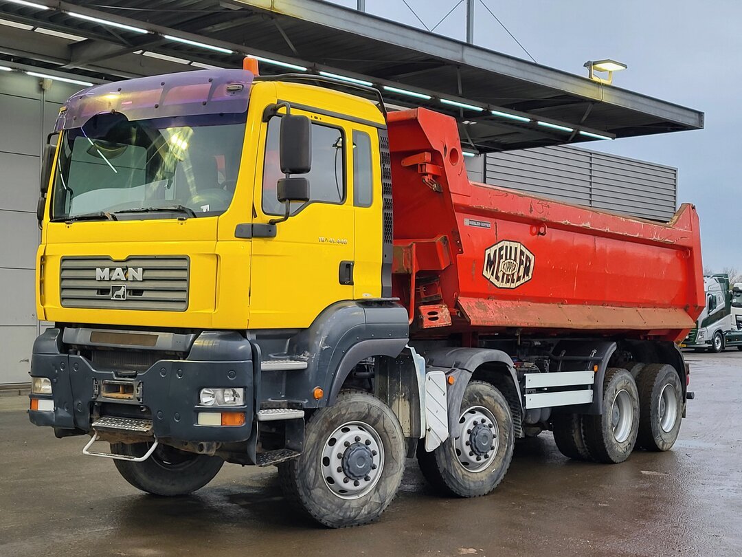MAN TGA 41.440 Tipper 8x8 18m3 Meiller tipper Steelsuspension Big-Axle Manual Euro 4 – foto 4 – kavel bij BAS World Auctions, Veghel