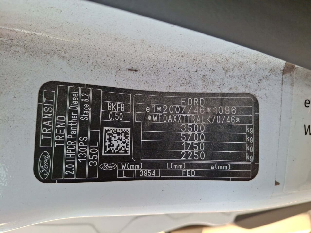 Ford Transit 2.0 350E L4H3 TD Trend 2020 Airco/NAV – foto 5 – kavel bij BAS World Auctions, Veghel
