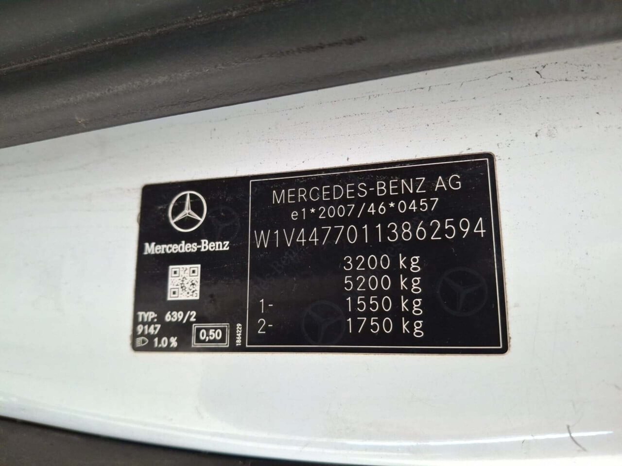 Mercedes-Benz Vito Tourer 114cdi L1 Base 2021 AUT/Airco/PDC – foto 5 – kavel bij BAS World Auctions, Veghel