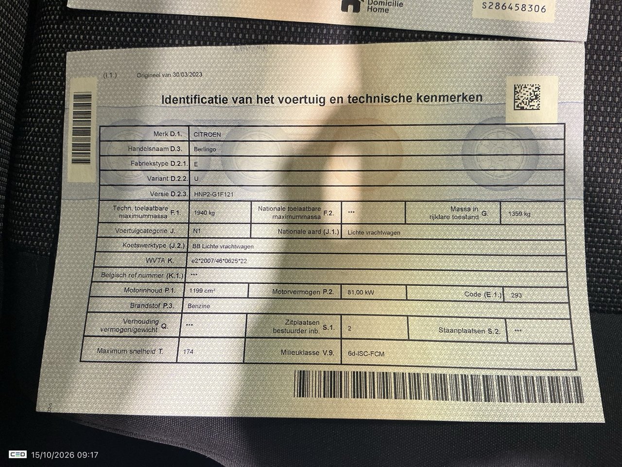 Citroën berlingo 1.2 puretech 110 s-s m light club – foto 9 – kavel bij BAS World Auctions, Veghel