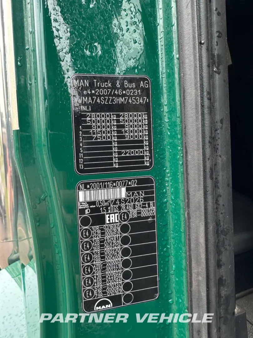 frontLeft : MAN TGS 28.460 Chain system
