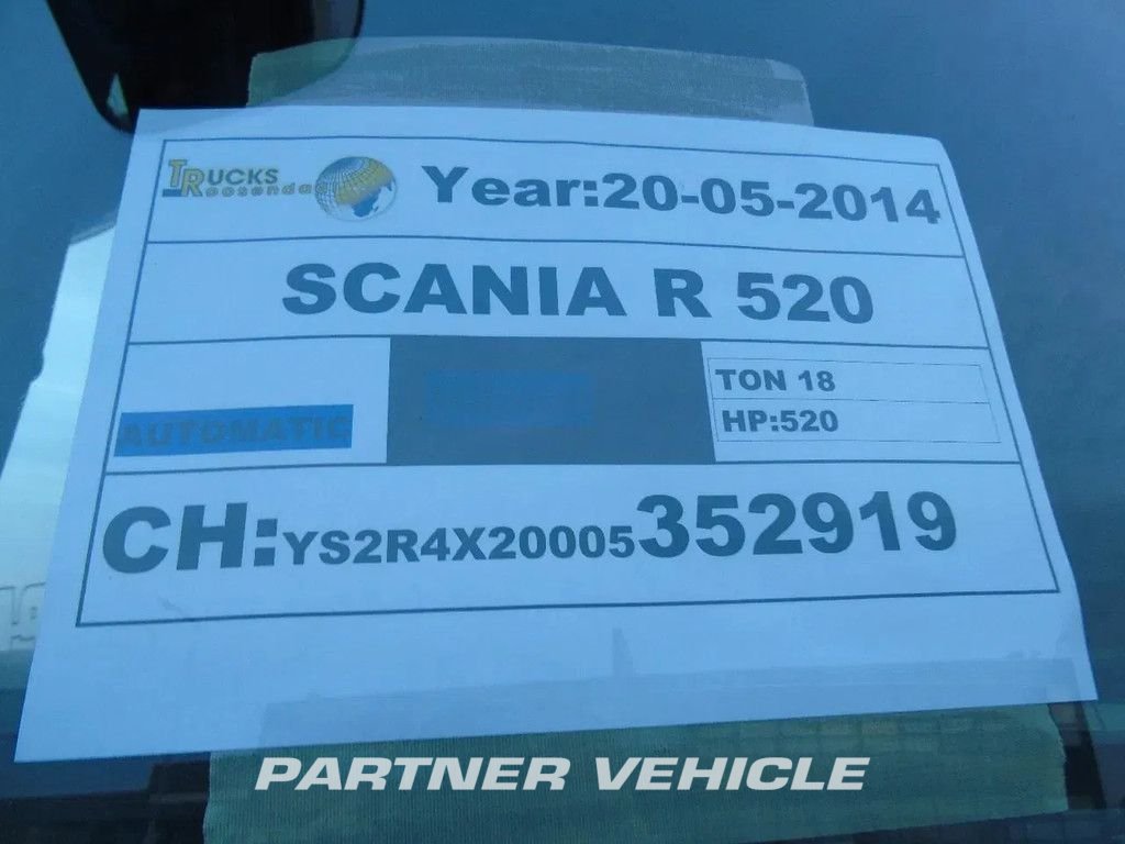 frontLeft : Scania R520 Tracteur routier