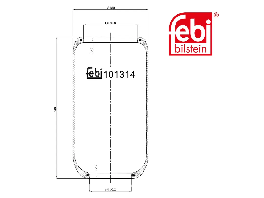 Въздух под Febi 8147142