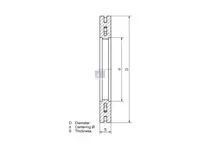 Kočioni disk DT Spare Parts 20515097